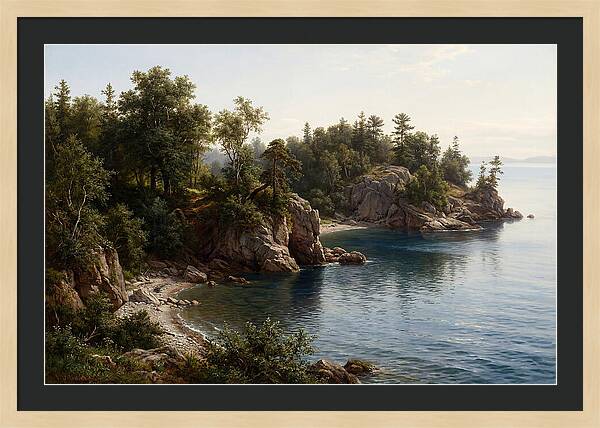Island Serenity In Realism