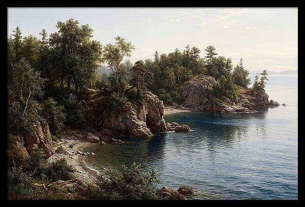 Island Serenity In Realism