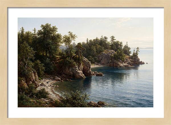 Island Serenity In Realism