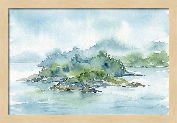 Island Serenity In Watercolor