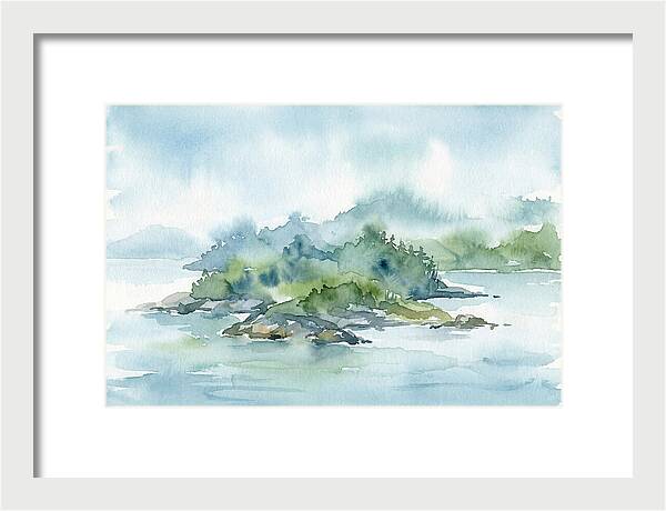 Island Serenity In Watercolor