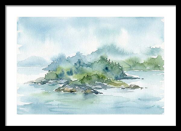 Island Serenity In Watercolor