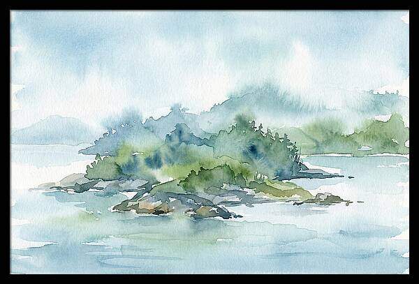Island Serenity In Watercolor