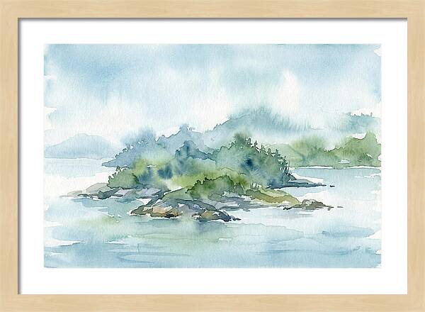 Island Serenity In Watercolor