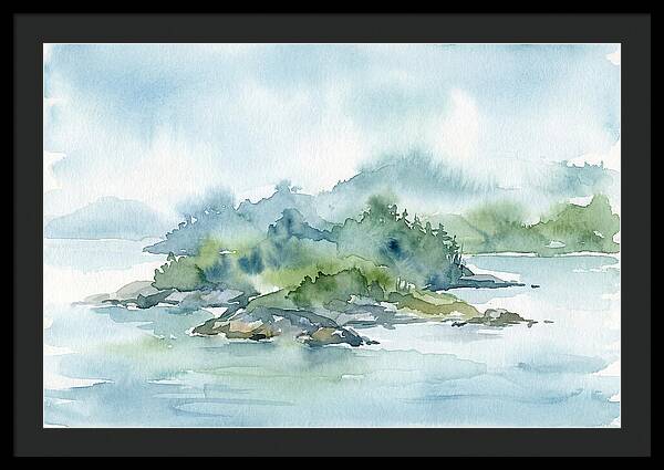 Island Serenity In Watercolor
