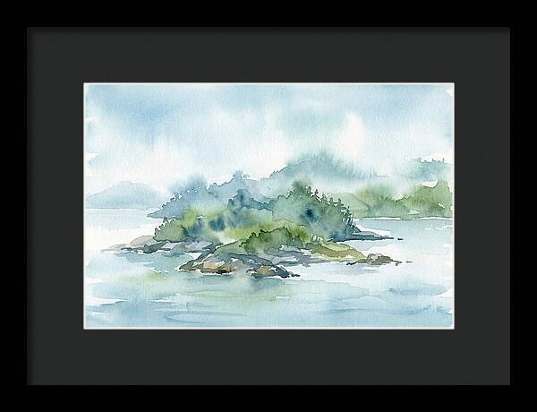 Island Serenity In Watercolor