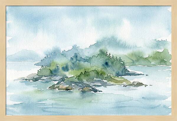 Island Serenity In Watercolor
