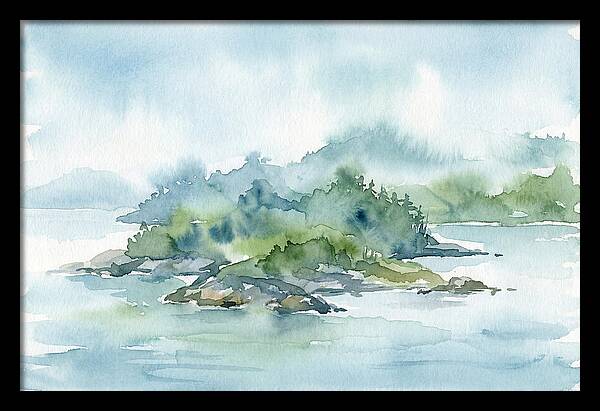 Island Serenity In Watercolor