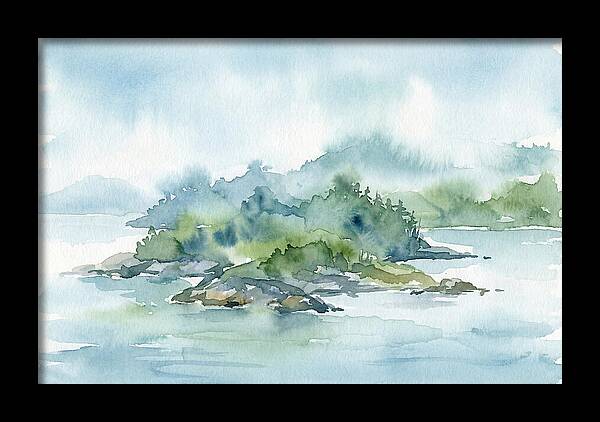 Island Serenity In Watercolor