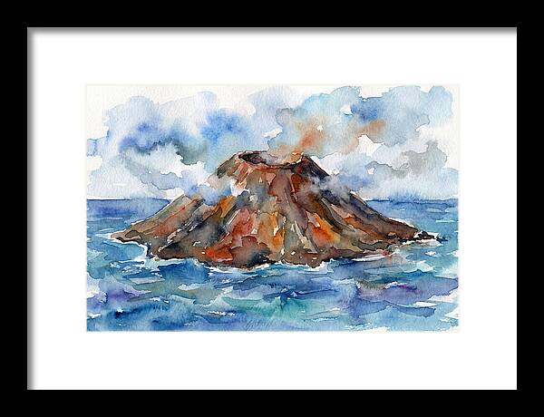 Island Tranquility Amidst Volcanoes