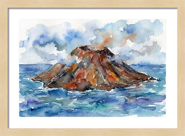 Island Tranquility Amidst Volcanoes