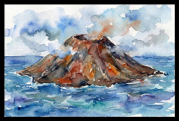 Island Tranquility Amidst Volcanoes