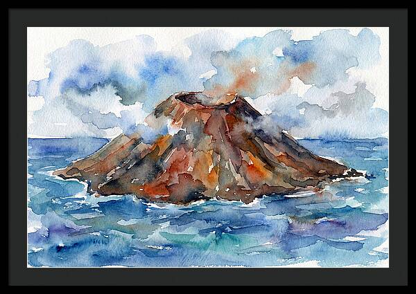Island Tranquility Amidst Volcanoes
