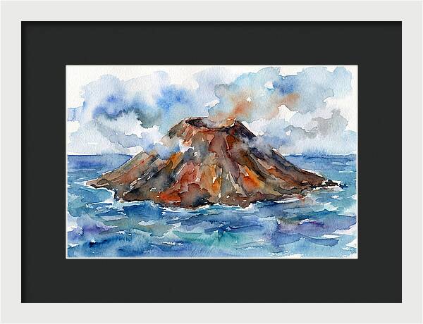 Island Tranquility Amidst Volcanoes