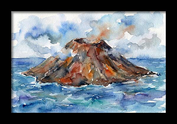 Island Tranquility Amidst Volcanoes