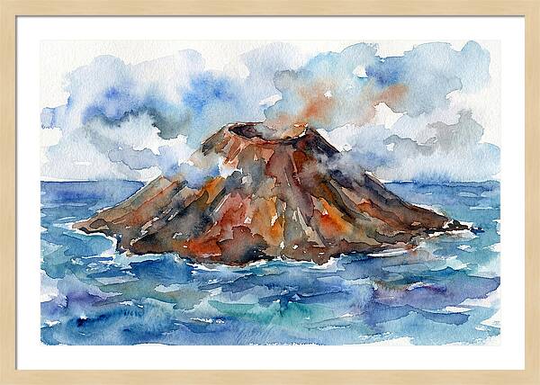 Island Tranquility Amidst Volcanoes