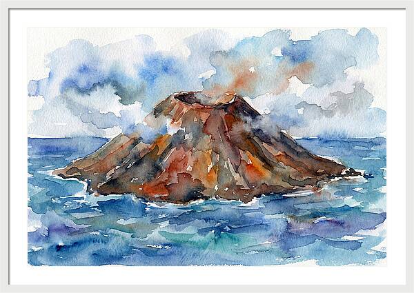 Island Tranquility Amidst Volcanoes
