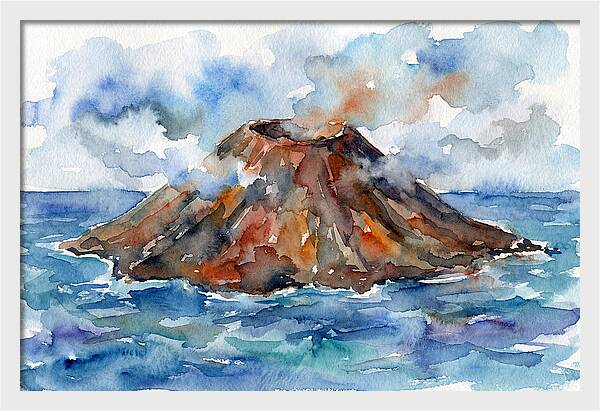 Island Tranquility Amidst Volcanoes