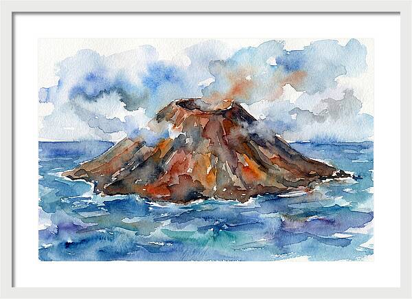 Island Tranquility Amidst Volcanoes