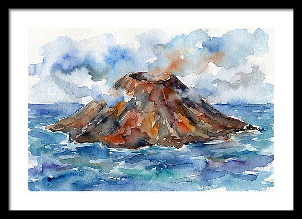 Island Tranquility Amidst Volcanoes