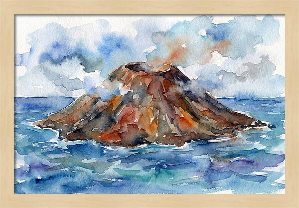 Island Tranquility Amidst Volcanoes