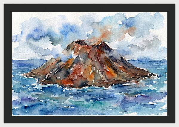 Island Tranquility Amidst Volcanoes
