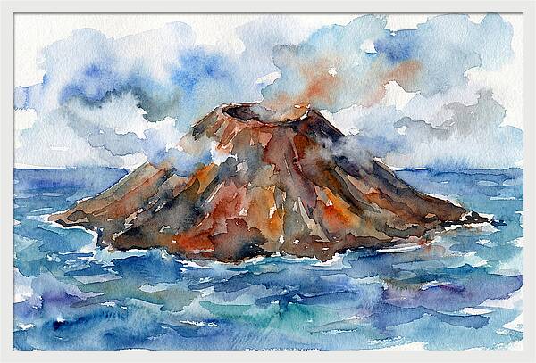 Island Tranquility Amidst Volcanoes