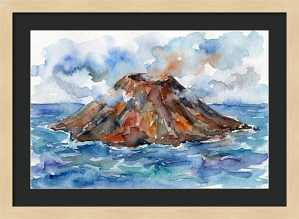 Island Tranquility Amidst Volcanoes