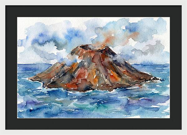 Island Tranquility Amidst Volcanoes