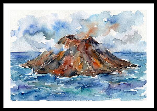 Island Tranquility Amidst Volcanoes