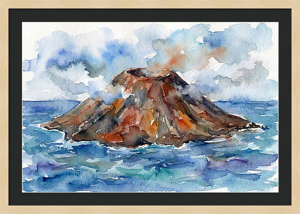 Island Tranquility Amidst Volcanoes