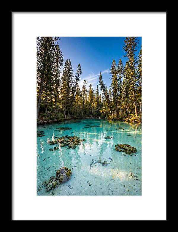 Isle Of Pines Natural Pool At Golden Hour