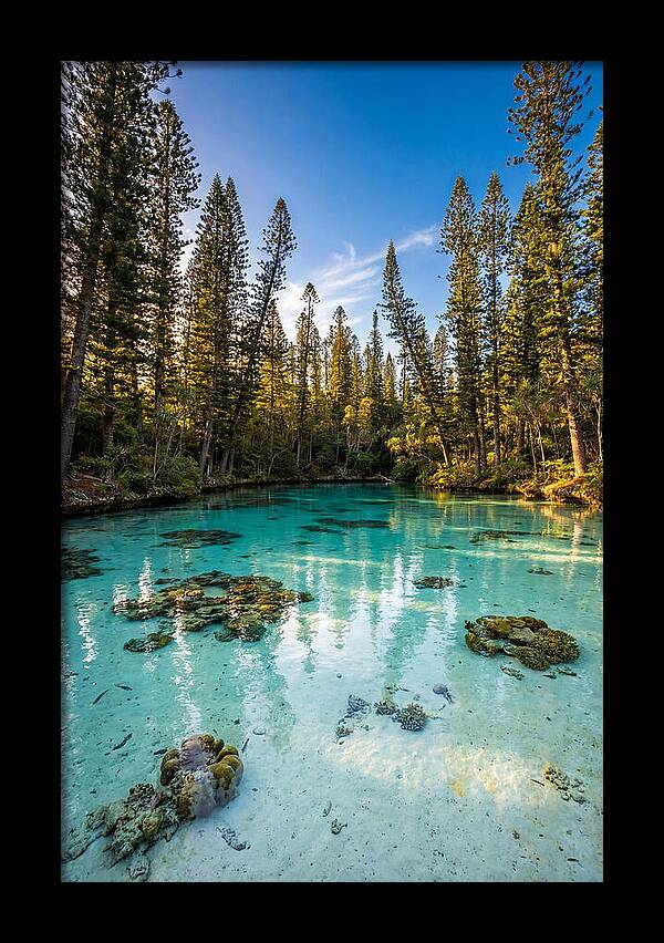 Isle Of Pines Natural Pool At Golden Hour