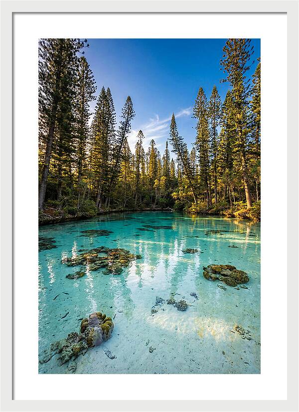 Isle Of Pines Natural Pool At Golden Hour