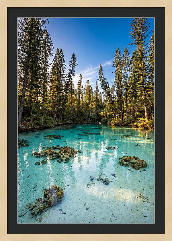 Isle Of Pines Natural Pool At Golden Hour