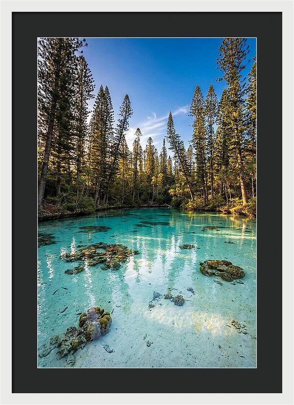 Isle Of Pines Natural Pool At Golden Hour