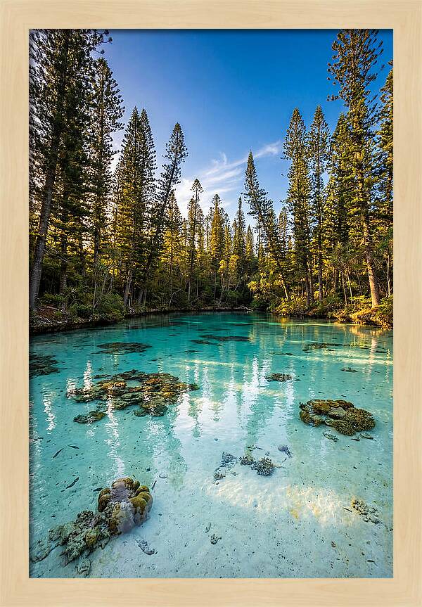 Isle Of Pines Natural Pool At Golden Hour