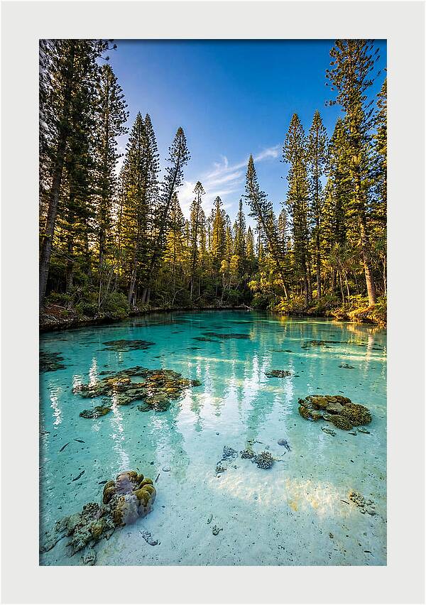 Isle Of Pines Natural Pool At Golden Hour