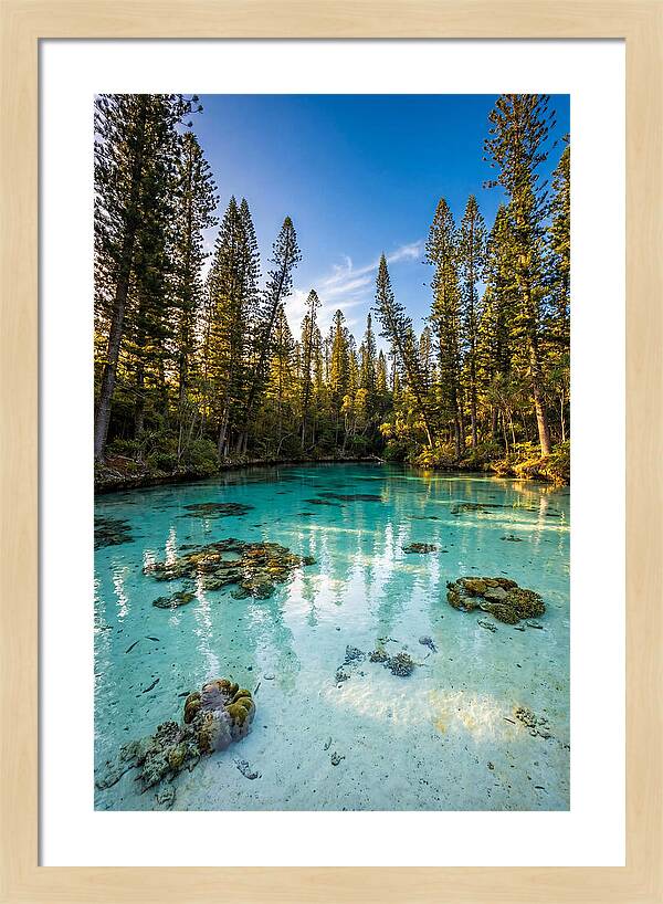 Isle Of Pines Natural Pool At Golden Hour