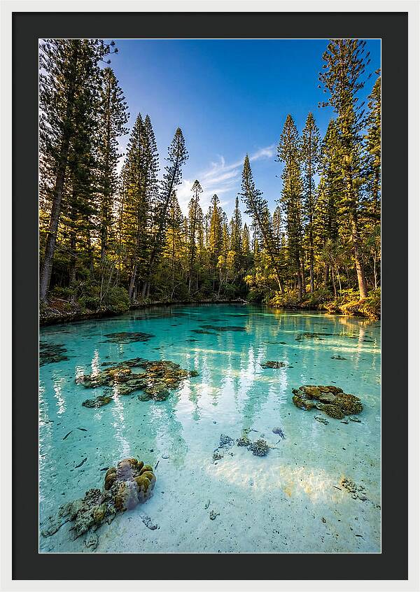 Isle Of Pines Natural Pool At Golden Hour