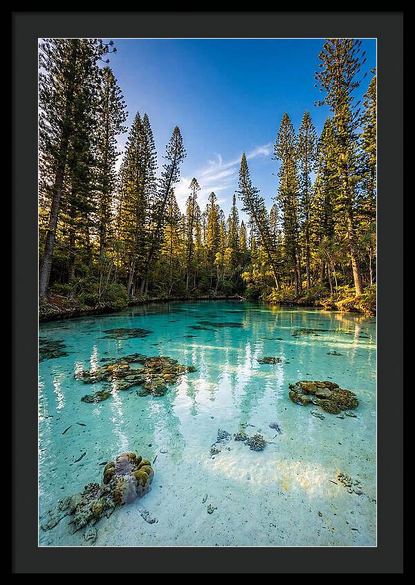 Isle Of Pines Natural Pool At Golden Hour