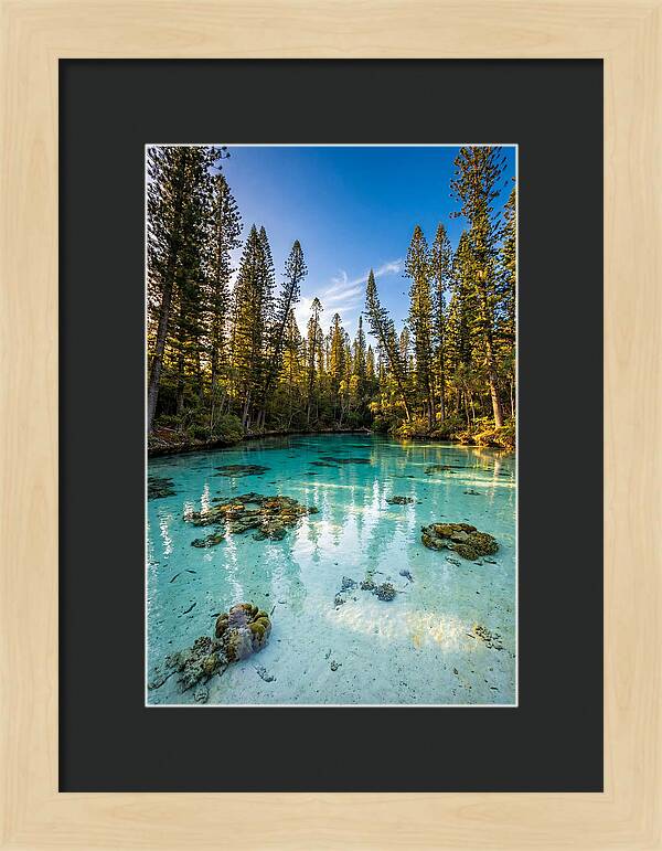 Isle Of Pines Natural Pool At Golden Hour