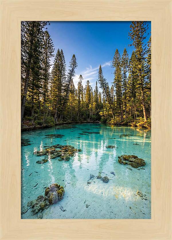 Isle Of Pines Natural Pool At Golden Hour
