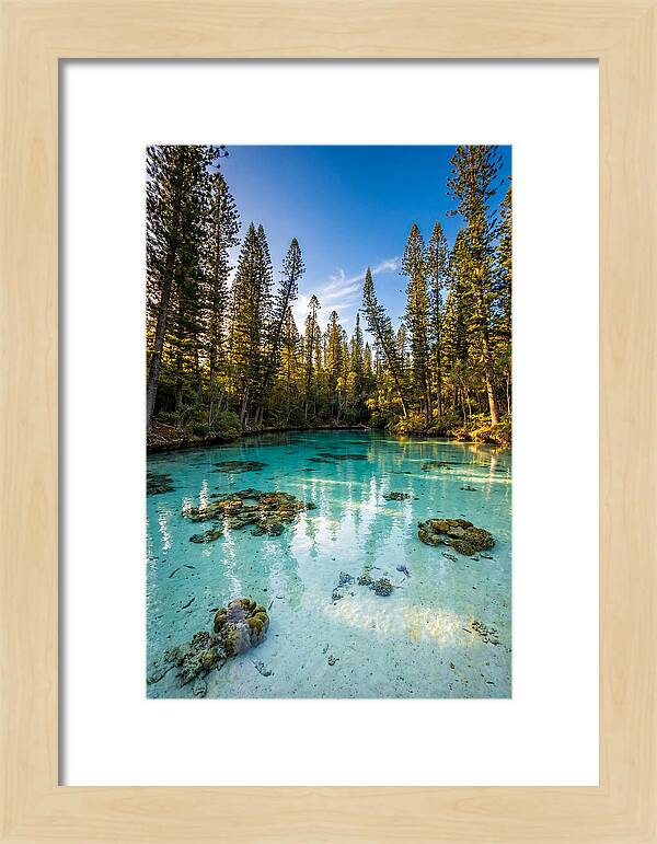 Isle Of Pines Natural Pool At Golden Hour