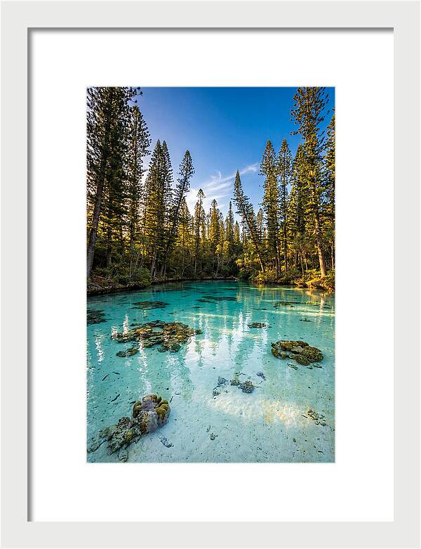 Isle Of Pines Natural Pool At Golden Hour