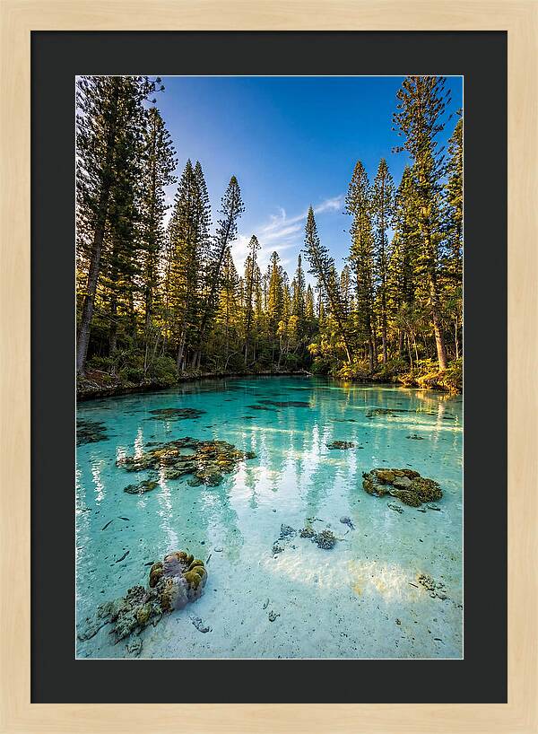 Isle Of Pines Natural Pool At Golden Hour