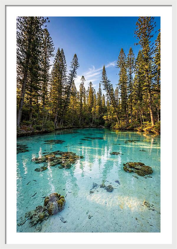 Isle Of Pines Natural Pool At Golden Hour