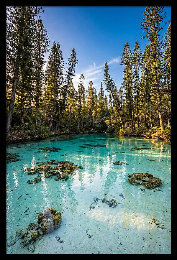 Isle Of Pines Natural Pool At Golden Hour