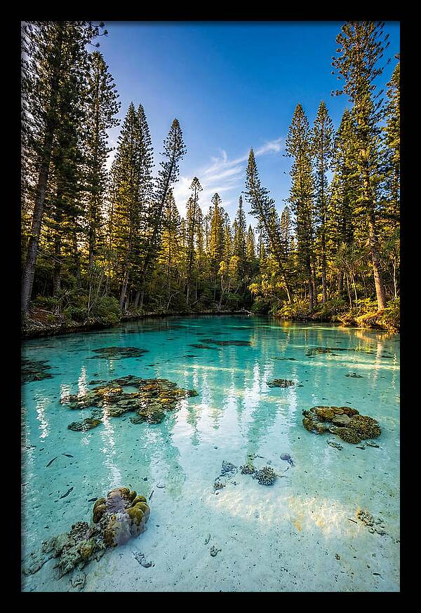 Isle Of Pines Natural Pool At Golden Hour