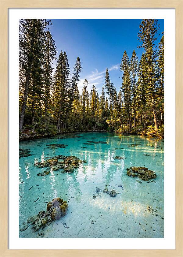 Isle Of Pines Natural Pool At Golden Hour